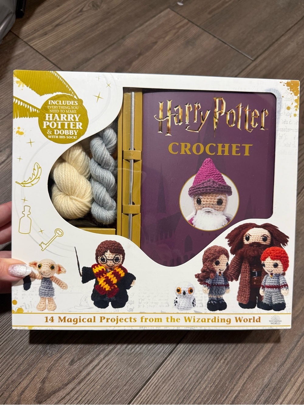 Harry Potter Crochet Kit Book Dobby Yarn Hook Complete Craft Set New